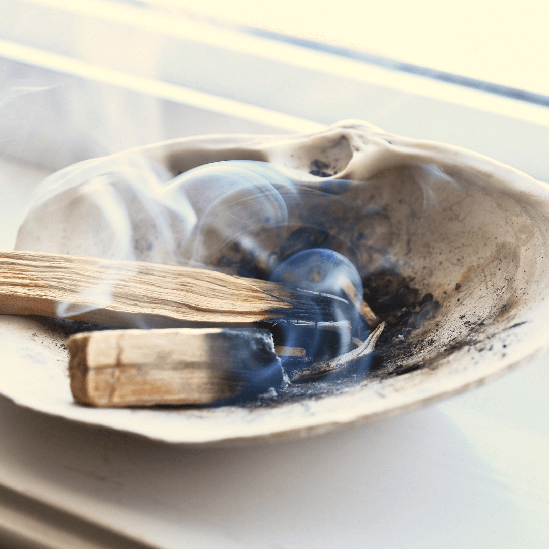 burning sage or palo santo burning sage or palo santo